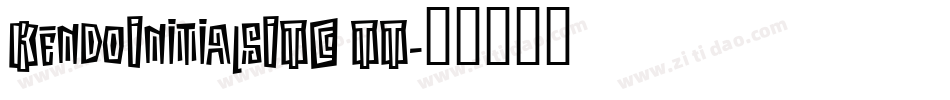 KendoInitialsITC TT字体转换